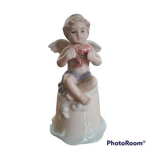 Avon 2002 Porcelain Cherub Bell Collectible Bell Angel Bell Retired Item Vintage
